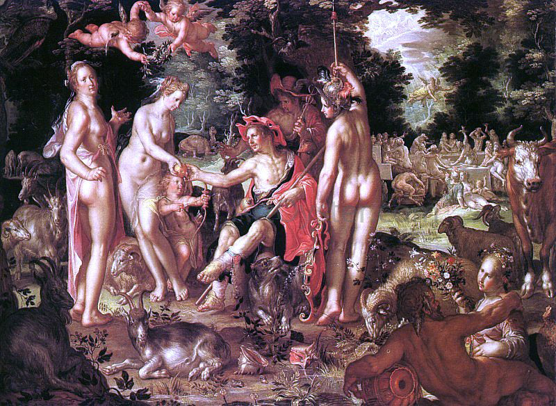  Joachim Wtewael The Judgment of Paris - Hand Painted Oil Painting