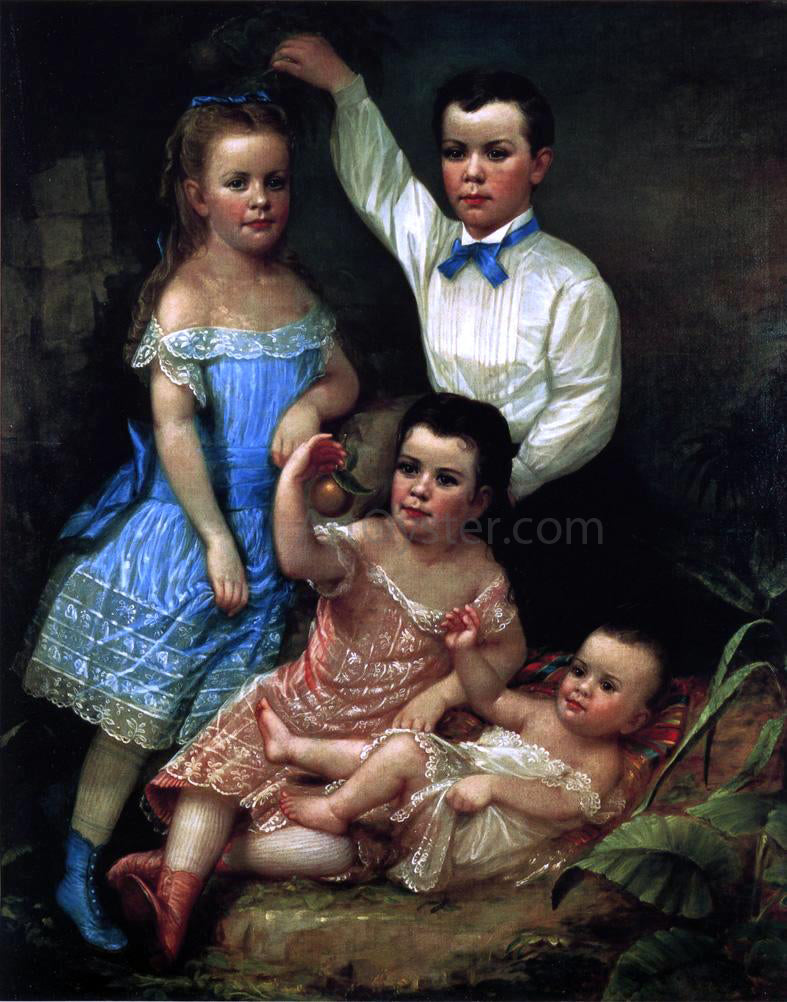  Washington Bogart Cooper The Keith Children - Hand Painted Oil Painting
