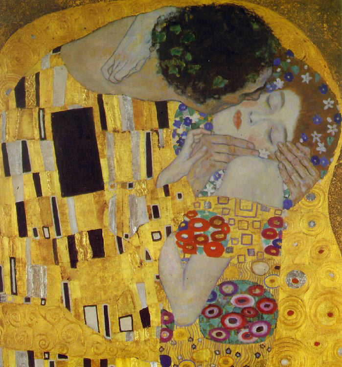  Gustav Klimt A Kiss Detail - Hand Painted Oil Painting