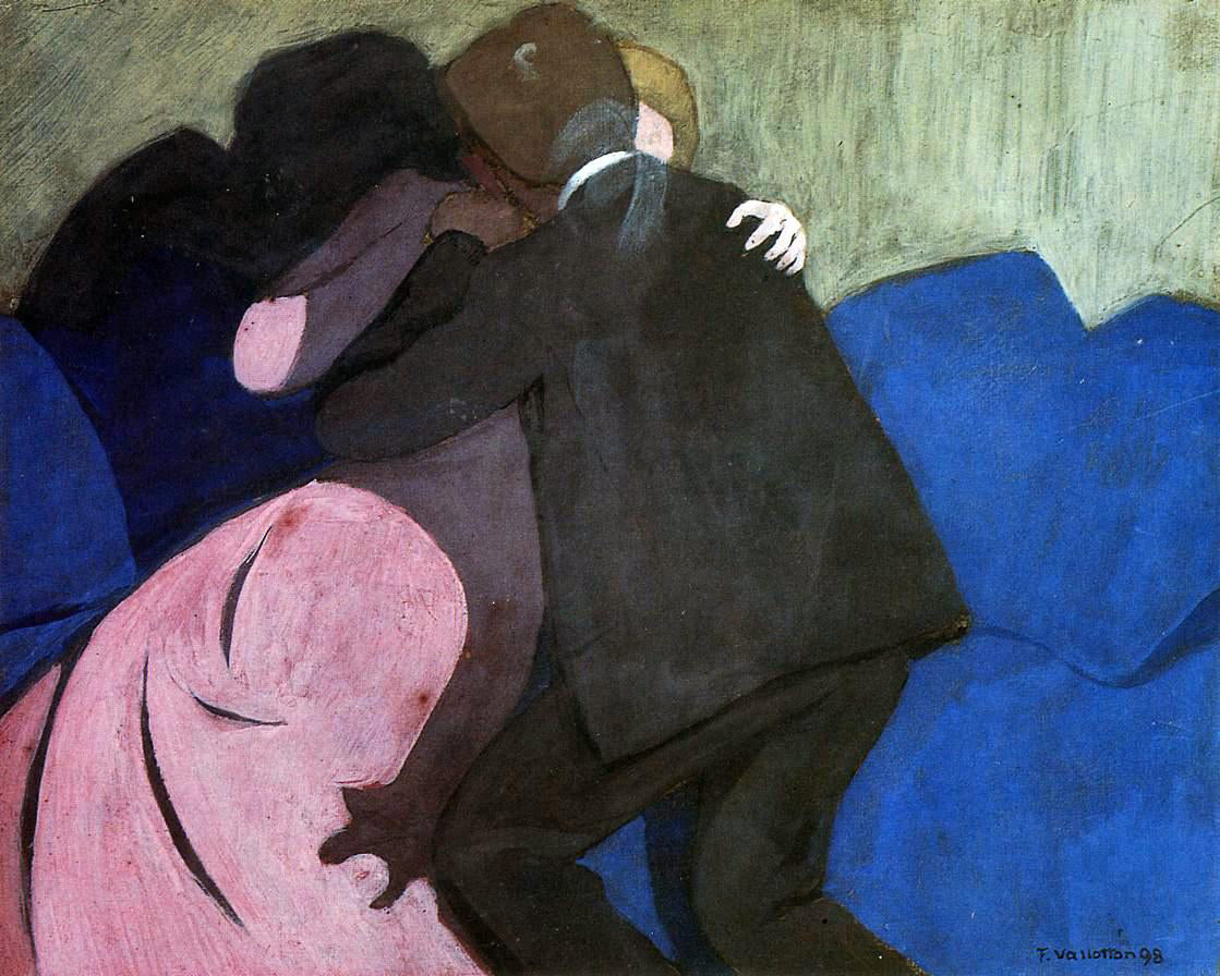  Felix Vallotton The Kiss - Hand Painted Oil Painting