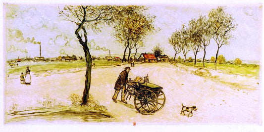  Jean-Francois Raffaelli The Knife Sharpener - Hand Painted Oil Painting