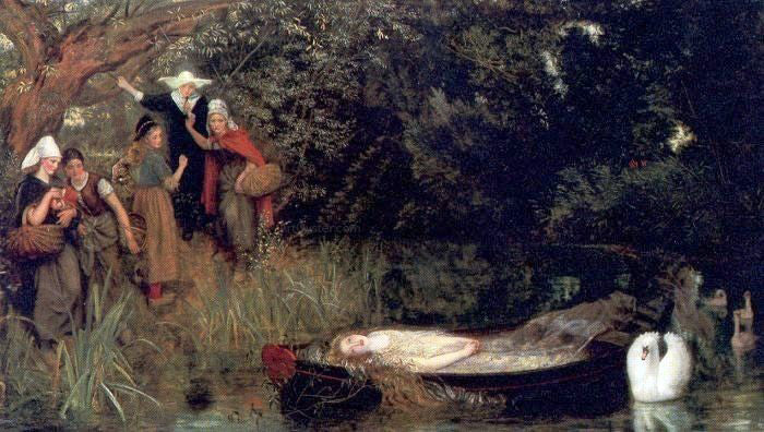  Arthur Hughes The Lady of Shalott - Hand Painted Oil Painting