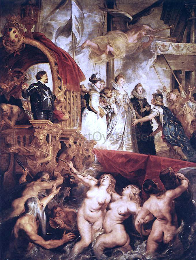  Peter Paul Rubens The Landing of Marie de' Medici at Marseilles - Hand Painted Oil Painting