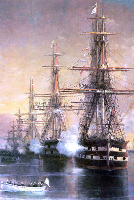  Ivan Constantinovich Aivazovsky The landing to Subashi - Hand Painted Oil Painting