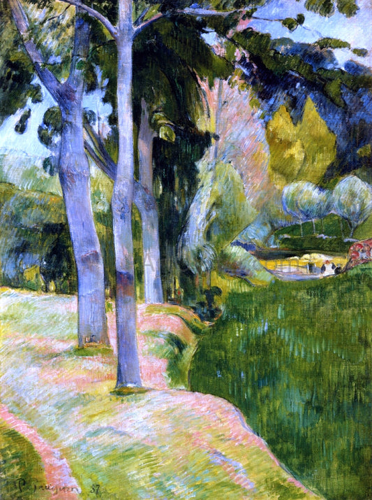  Paul Gauguin The Large Trees - Hand Painted Oil Painting