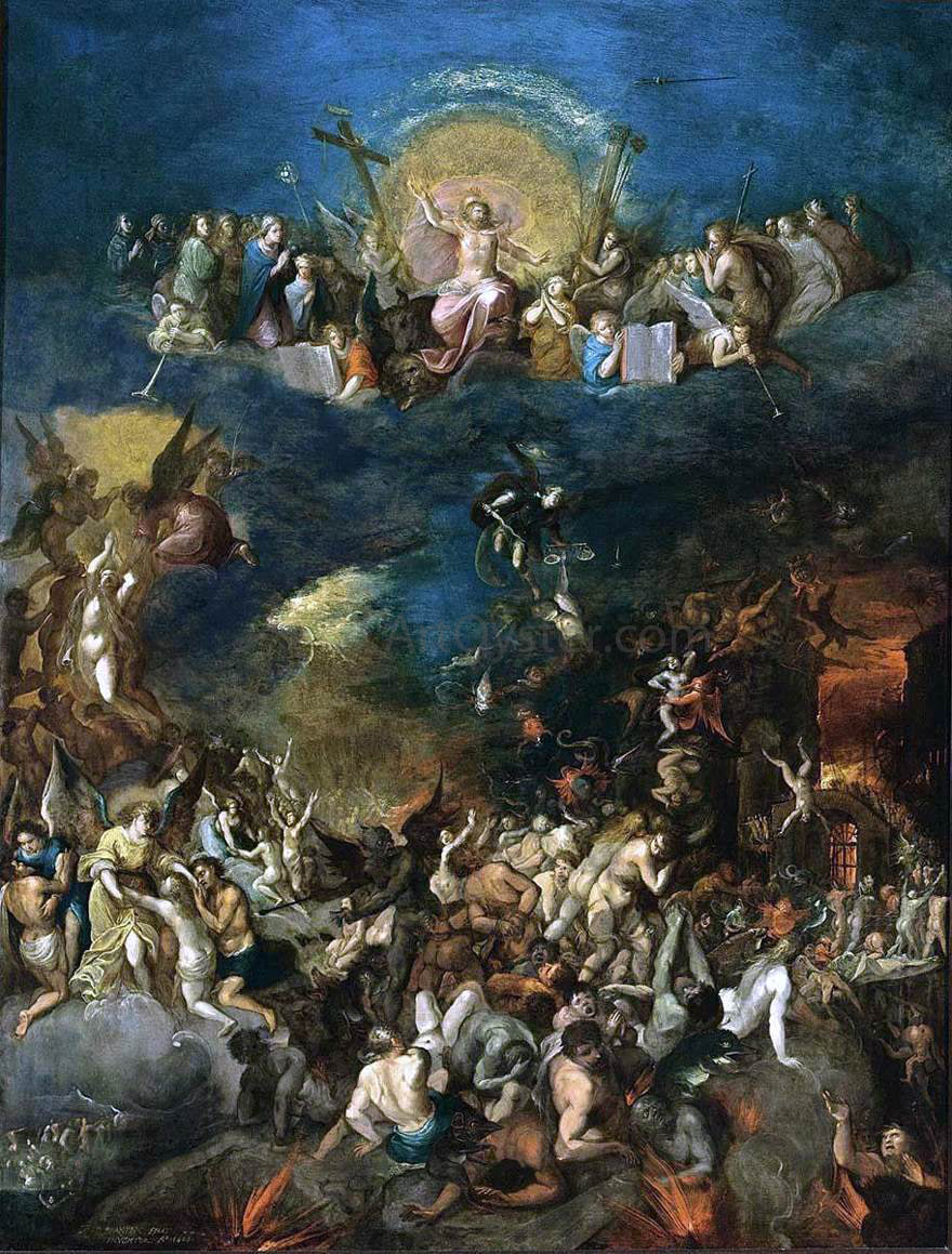  II Frans Francken The Last Judgement - Hand Painted Oil Painting