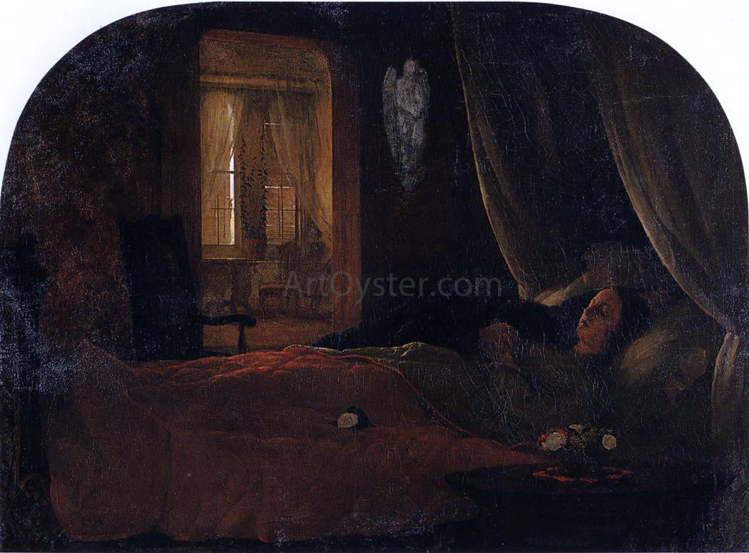  George Cochran Lambdin The Last Sleep - Hand Painted Oil Painting