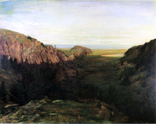  John La Farge The Last Valley - Paradise Rocks - Hand Painted Oil Painting
