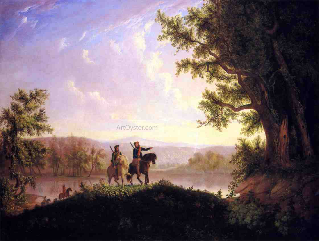  Thomas Mickell Burnham The Lewis and Clark Expedition - Hand Painted Oil Painting