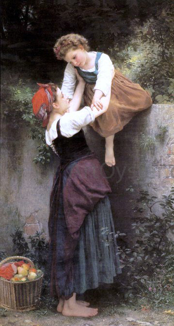  William Adolphe Bouguereau The Little Marauders - Hand Painted Oil Painting