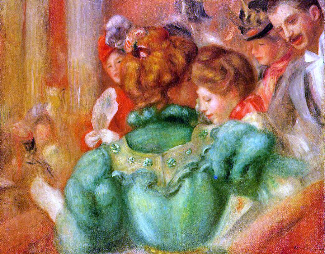  Pierre Auguste Renoir The Loge - Hand Painted Oil Painting