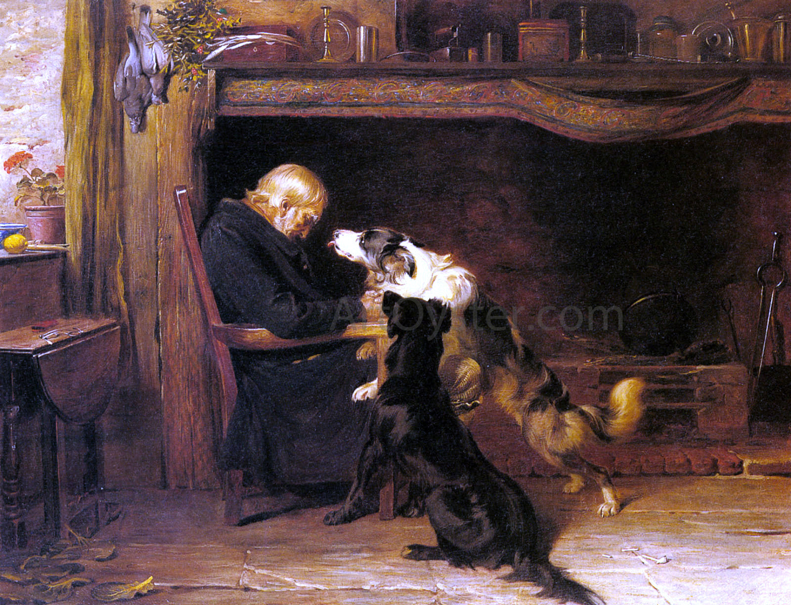  Briton Riviere The Long Sleep - Hand Painted Oil Painting