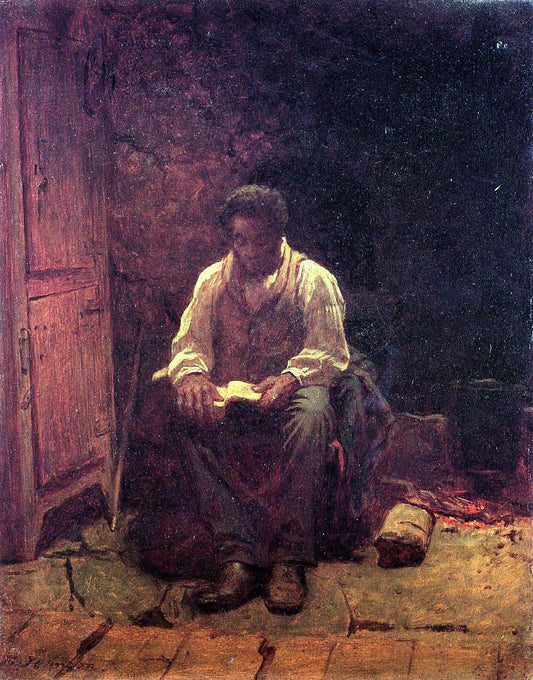  Eastman Johnson The Lord is My Shepherd - Hand Painted Oil Painting