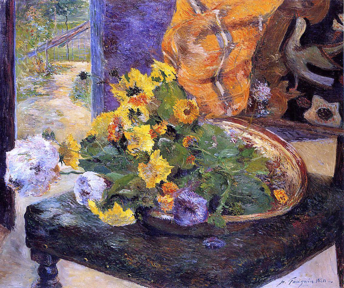  Paul Gauguin The Makings of a Bouquet - Hand Painted Oil Painting