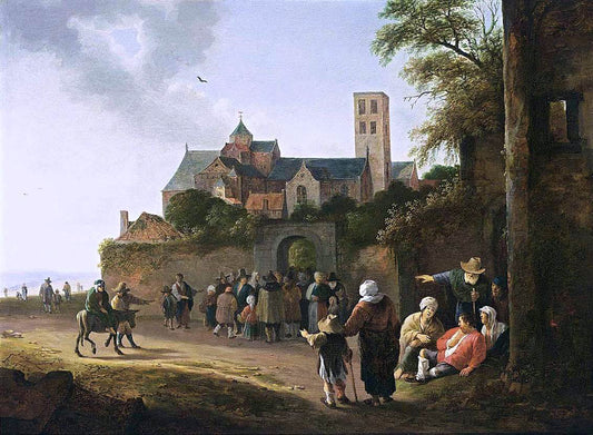  Pieter De Bloot The Mariakerk in Utrecht - Hand Painted Oil Painting