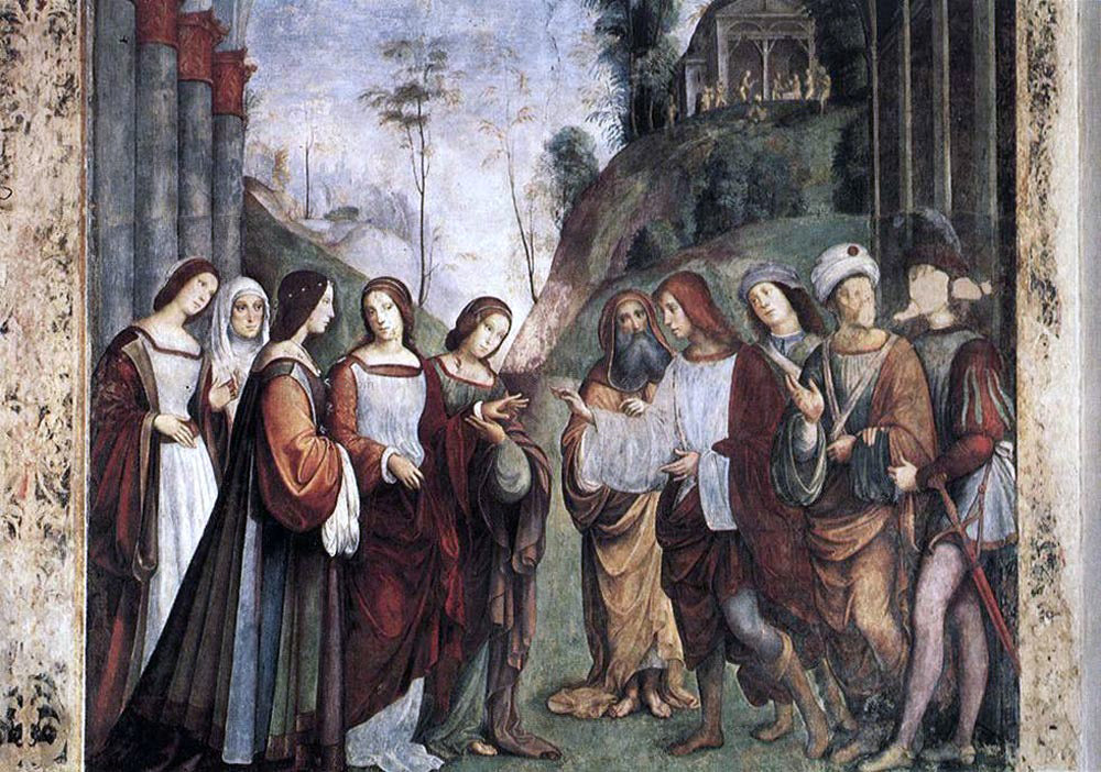  Francesco Francia The Marriage of St Cecily - Hand Painted Oil Painting