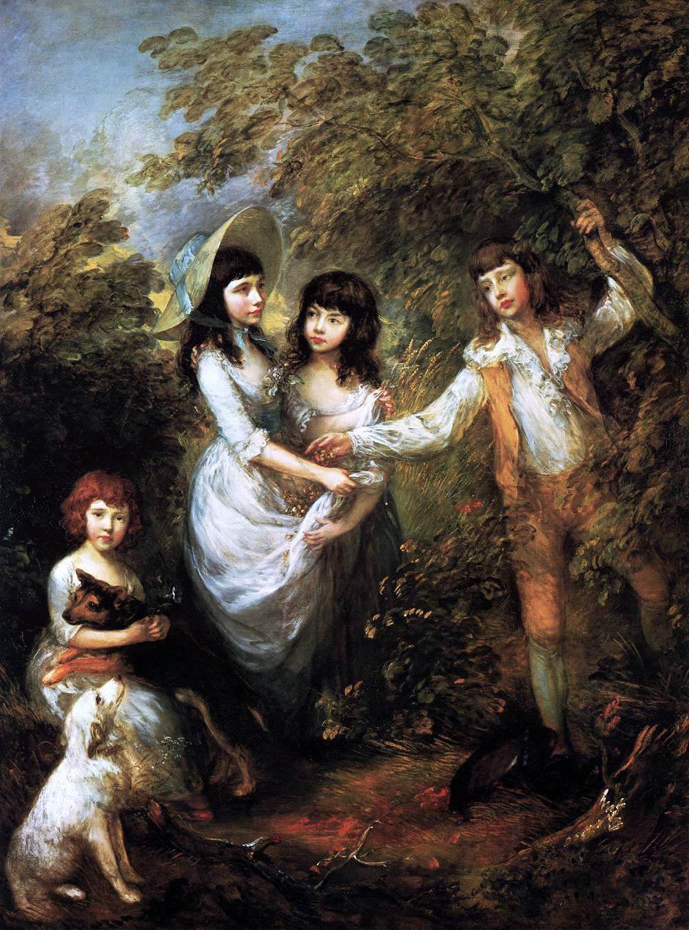  Thomas Gainsborough The Marsham Children - Hand Painted Oil Painting