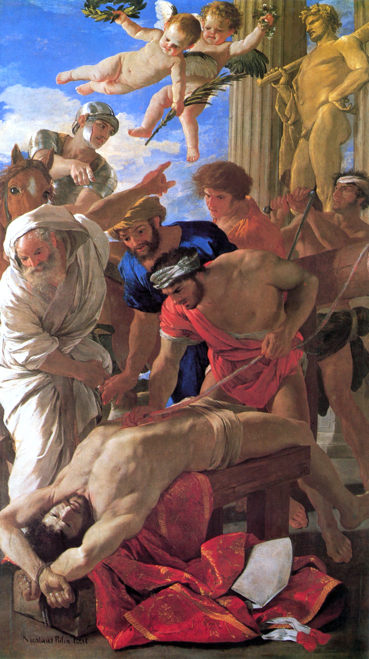  Nicolas Poussin The Martyrdom of St Erasmus - Hand Painted Oil Painting