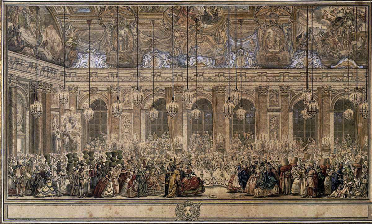  II Charles-Nicolas Cochin The Masked Ball Given by the King - Hand Painted Oil Painting