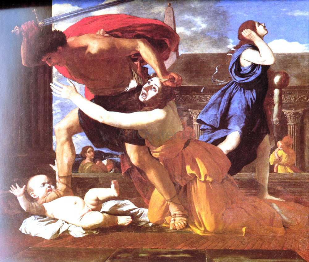  Nicolas Poussin The Massacre of the Innocents - Hand Painted Oil Painting