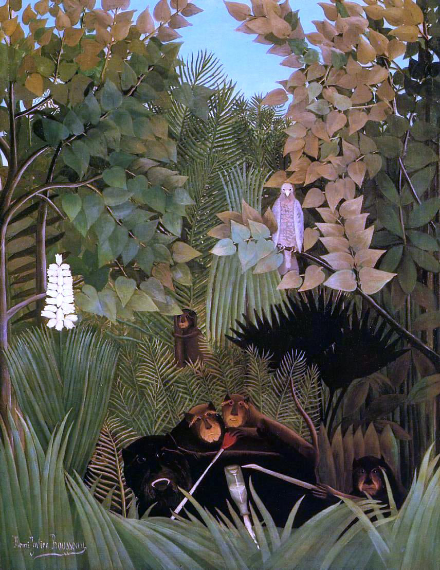  Henri Rousseau The Merry Jesters - Hand Painted Oil Painting