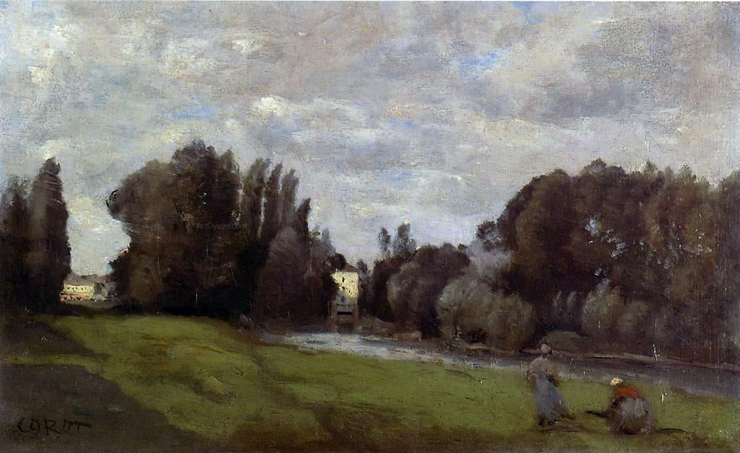  Jean-Baptiste-Camille Corot The Mill in the Trees - Hand Painted Oil Painting