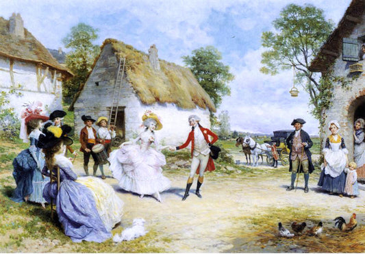  Lucius Rossi The Minueet - Hand Painted Oil Painting