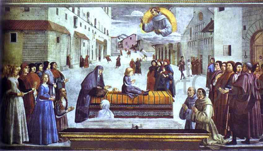  Domenico Ghirlandaio The Miracle of a Child - Hand Painted Oil Painting