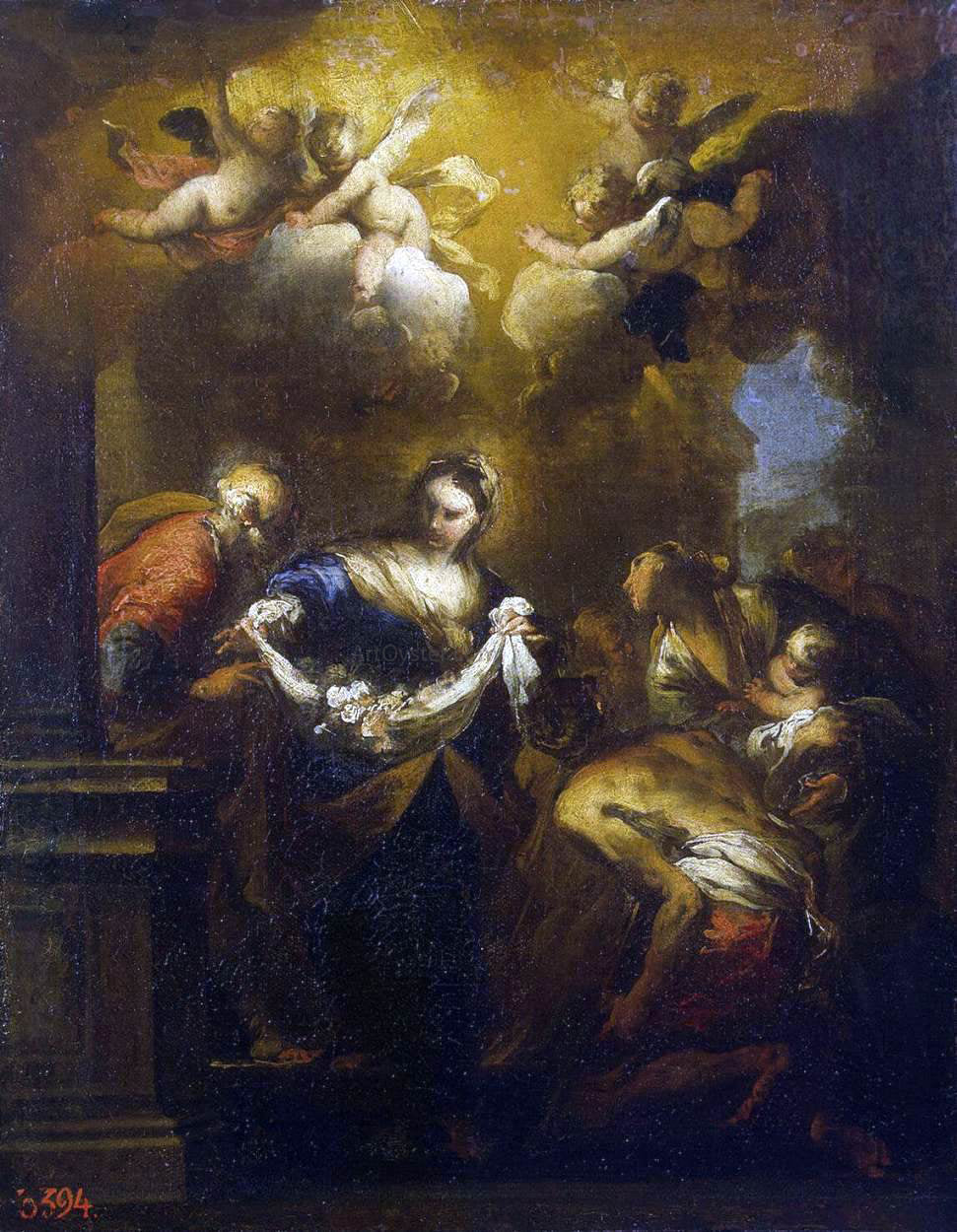  Valerio Castello The Miracle of the Roses - Hand Painted Oil Painting