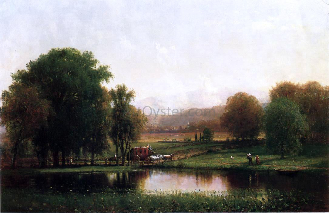  Thomas Worthington Whittredge The Morning Stage - Hand Painted Oil Painting