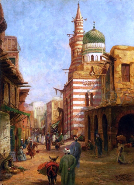  Bruno Richter The Mosque of Aytmish al-Bagazi, Old Cairo - Hand Painted Oil Painting