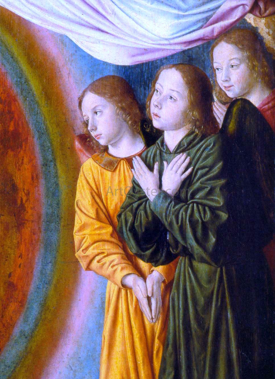  Master of Moulins The Moulins Triptych (detail of the central panel) - Hand Painted Oil Painting