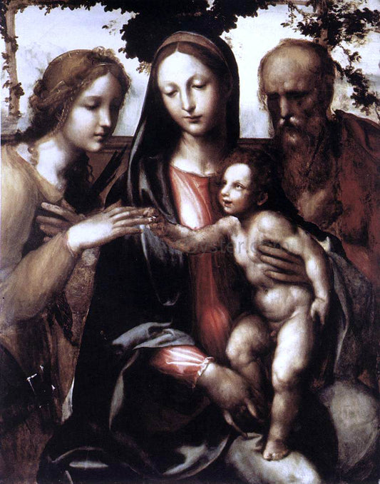  Il Sodoma The Mystic Marriage of St Catherine - Hand Painted Oil Painting