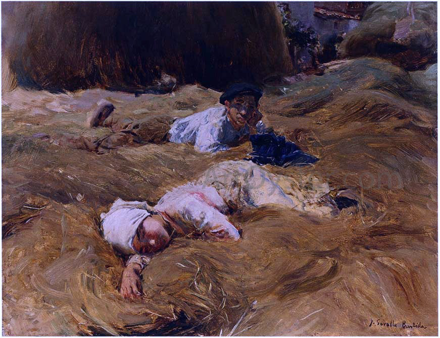  Joaquin Sorolla Y Bastida The Nap, Asturias - Hand Painted Oil Painting