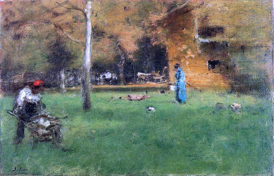  George Inness The Old Barn - Hand Painted Oil Painting