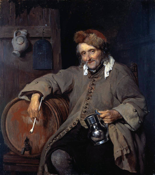  Gabriel Metsu The Old Drinker - Hand Painted Oil Painting