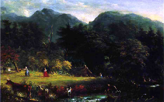  James McDougal Hart The Old Homestead - Hand Painted Oil Painting