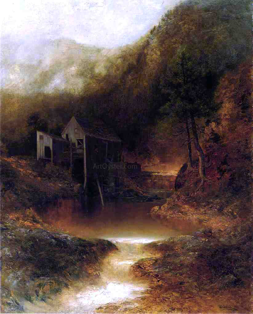  Ralph Albert Blakelock The Old Mill - Hand Painted Oil Painting
