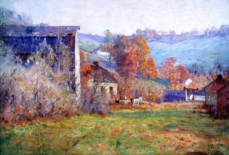  Theodore Clement Steele The Old Mills - Hand Painted Oil Painting