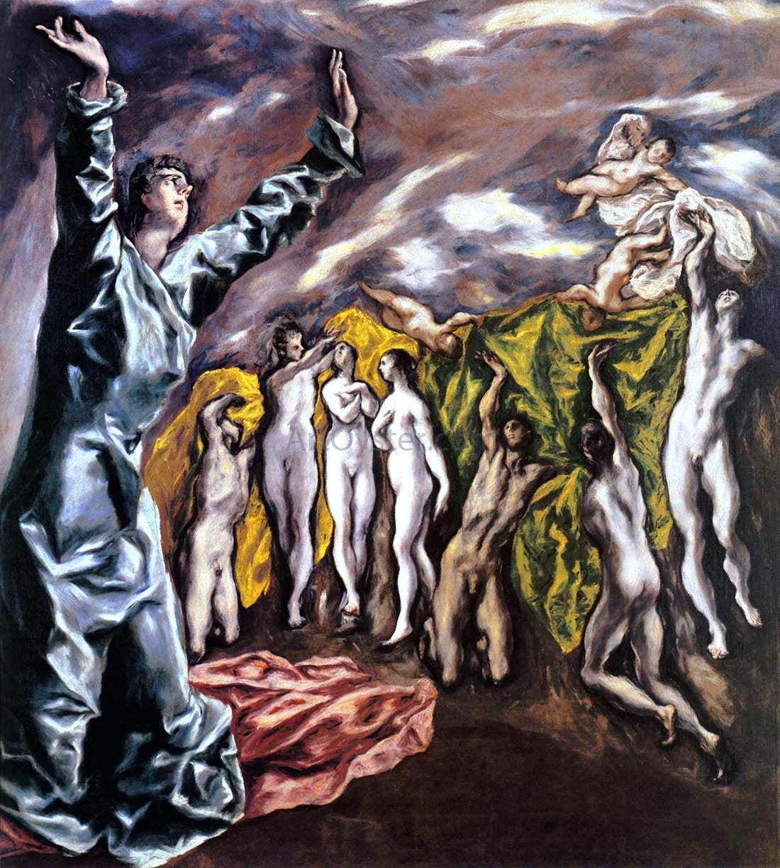  El Greco The Opening of the Fifth Seal (The Vision of St John) - Hand Painted Oil Painting