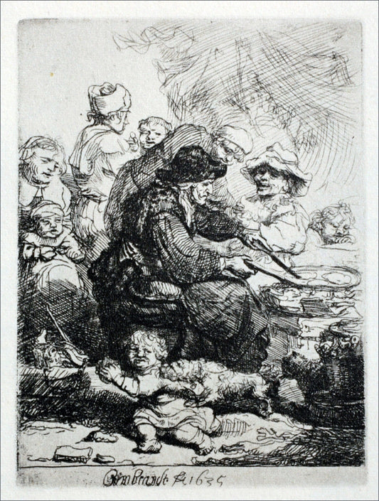  Rembrandt Van Rijn The Pancake Woman - Hand Painted Oil Painting