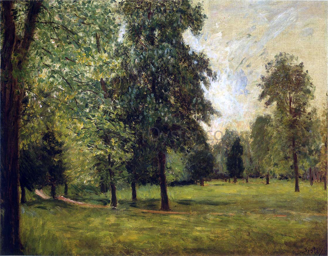  Alfred Sisley The Park at Sevres - Hand Painted Oil Painting