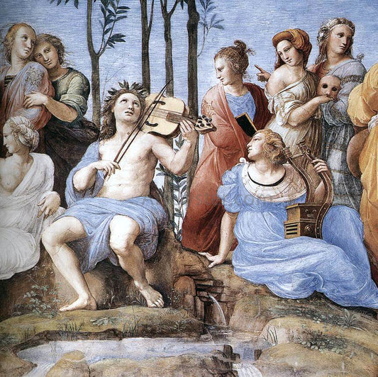  Raphael The Parnassus (detail 10) (Stanza della Segnatura) - Hand Painted Oil Painting