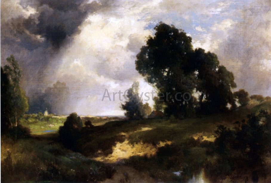  Thomas Moran The Passing Shower - Hand Painted Oil Painting