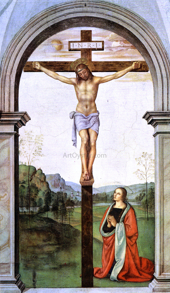  Pietro Perugino The Pazzi Crucifixion [detail of the Deposition] - Hand Painted Oil Painting