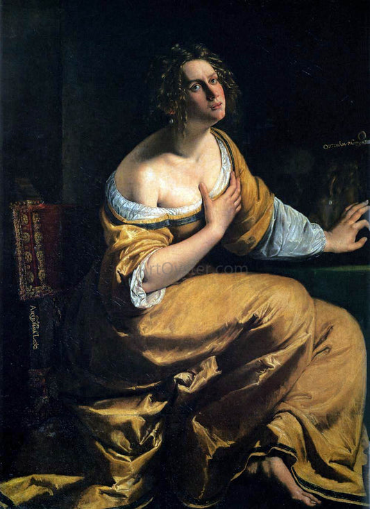  Artemisia Gentileschi The Penitent Mary Magdalen - Hand Painted Oil Painting