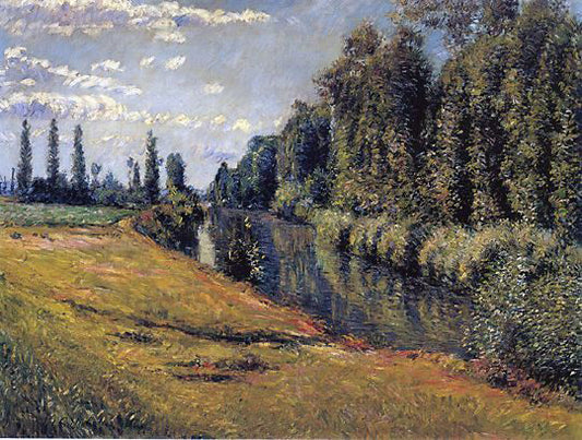  Gustave Caillebotte The Petit Bras of the Seine - Hand Painted Oil Painting