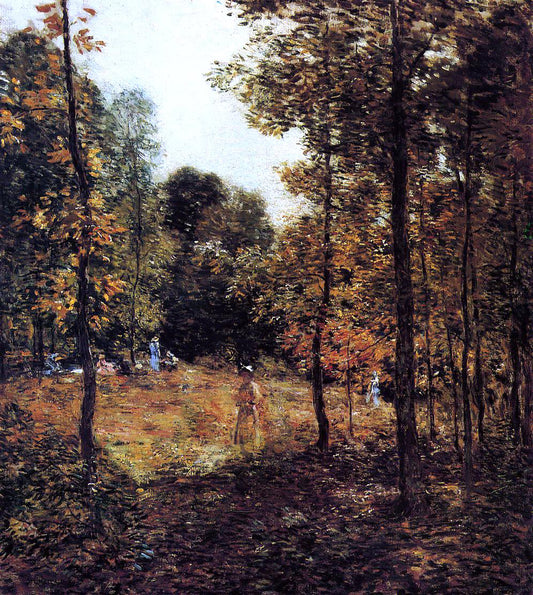  Willard Leroy Metcalf The Picnic - Hand Painted Oil Painting