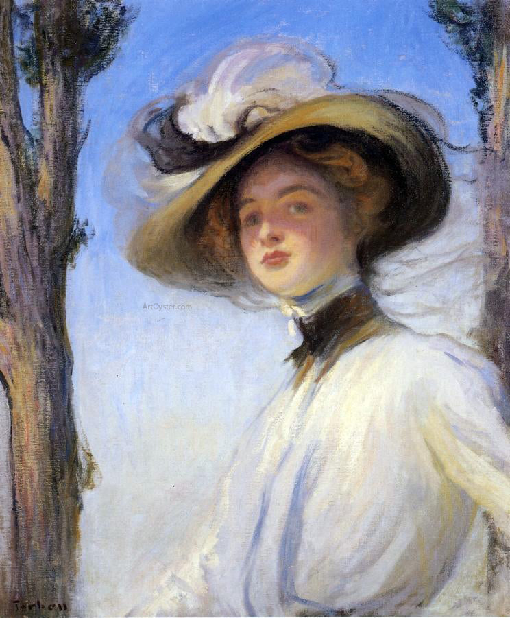  Edmund Tarbell The Picture Hat - Hand Painted Oil Painting