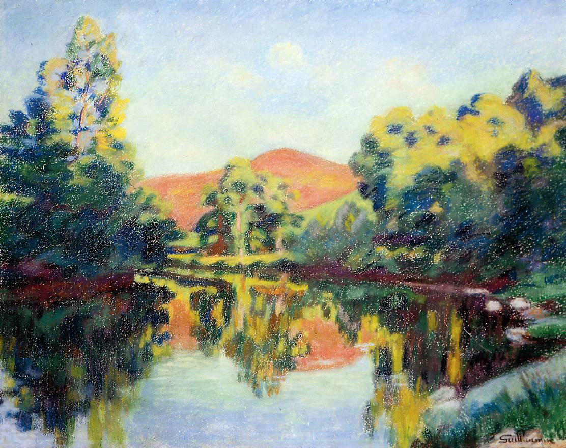  Armand Guillaumin The Pink Mountain - Hand Painted Oil Painting